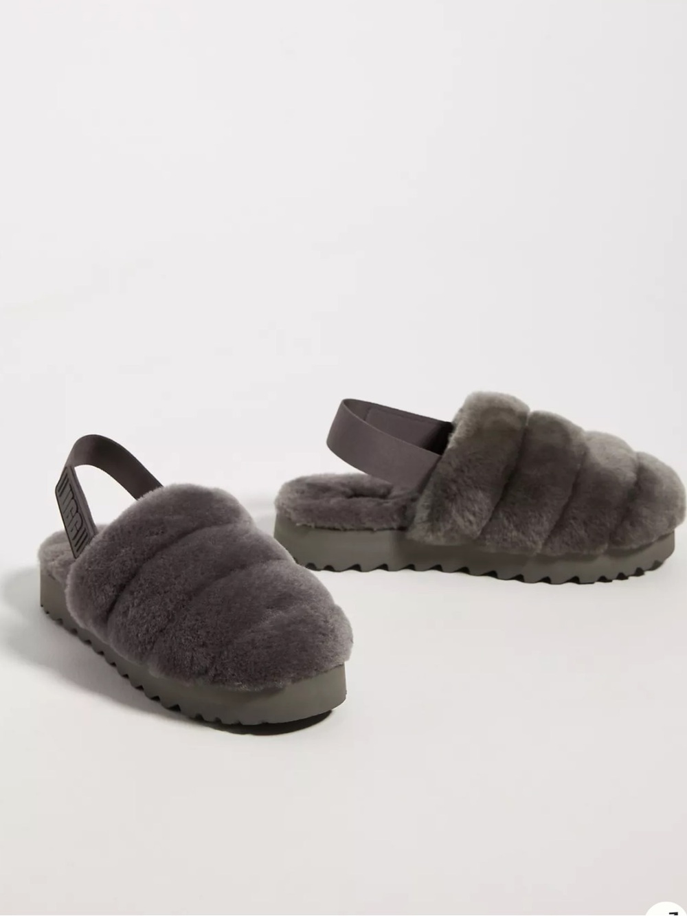UGG Super Fluff Slingback Slippers